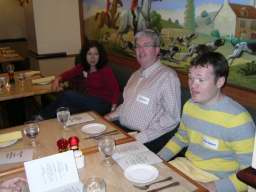 Cru Dinner — Nancy Taubenslag, Al Sanders and Brian Domini