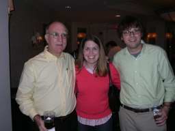 Judge Vic Fleming with his daughter Elizabeth and her fiancé Emmett Weindruch