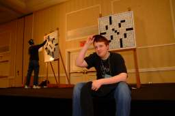 Tyler Hinman tips his hat Tyler Hinman tips his hat