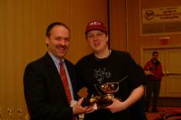 Will Shortz giving 1st prize to Tyler Hinman Will Shortz giving 1st prize to Tyler Hinman