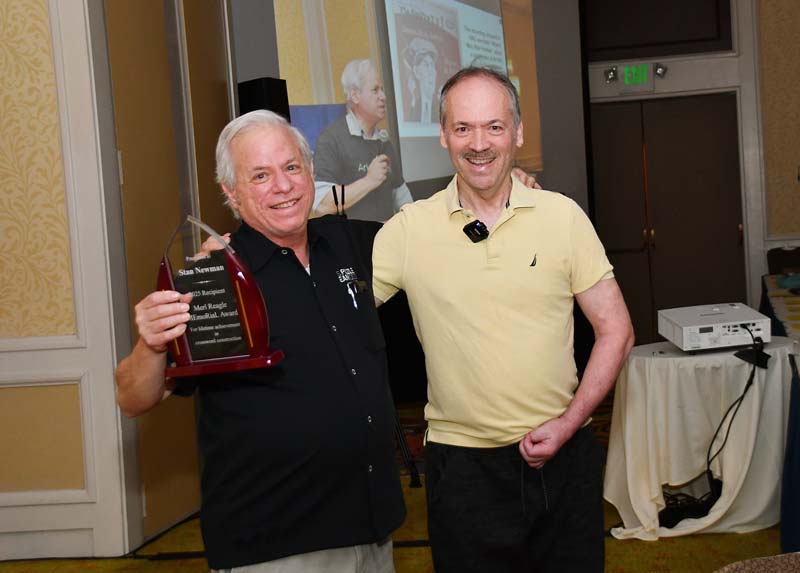 Stanley Newman Gets 2025 MERL Award from Will Shortz